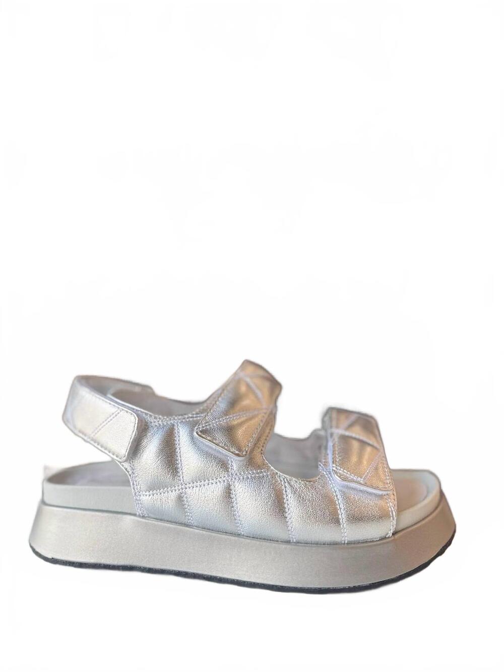 NEW BUSSOLA women's stefani sandal in silver